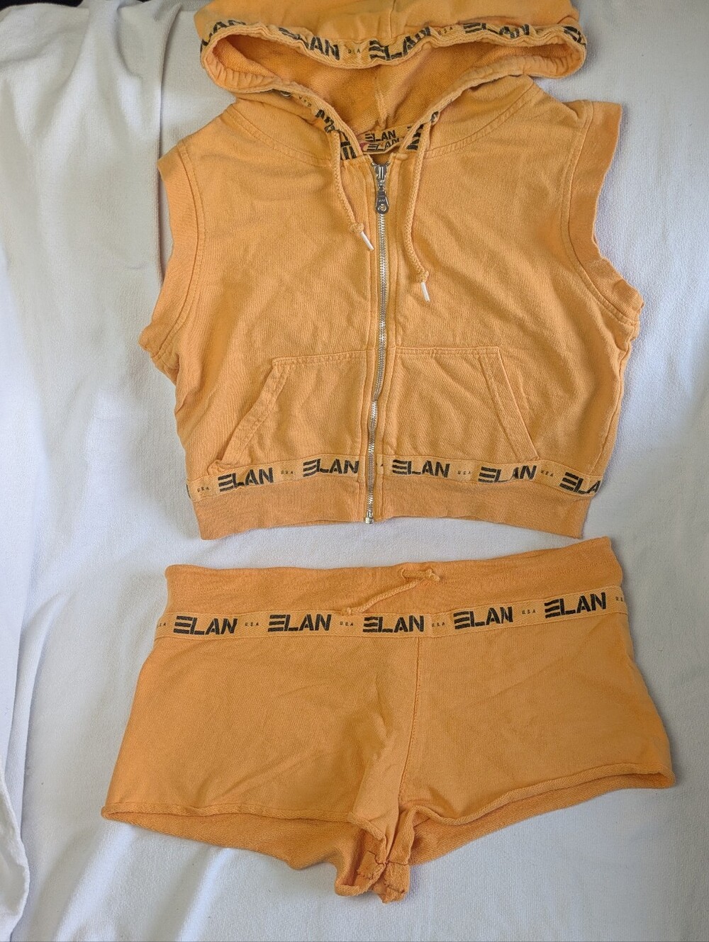Vintage Jersey Lounge Set Size Small Orange